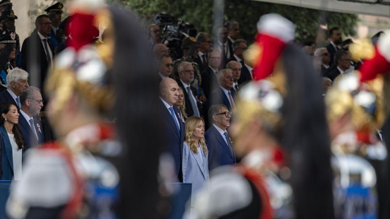 Un momento della parata del 2 giugno