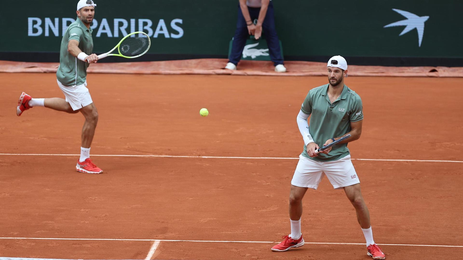 Roland Garros, si ferma in semifinale il sogno Bolelli-Vavassori: eliminati nel doppio