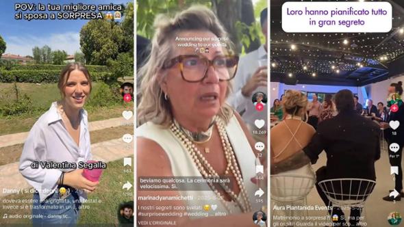 “Venite alla mia festa”, poi l’abito bianco: l’ultima tendenza dei matrimoni a sorpresa