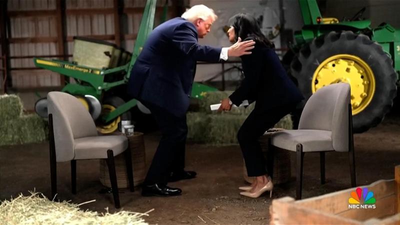 Trump lascia l'intervista Nbc dopo lo scontro con Welker: "Media corrotti e faziosi"