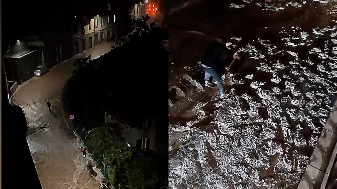 Esonda il lago di Como: le strade invase dal fango, notte da
