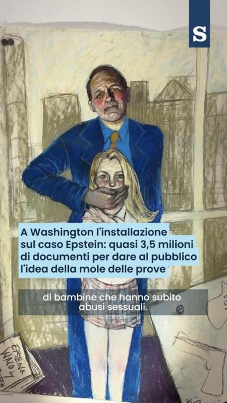 A Washington l'installazione sul caso Epstein: quasi 3,5 milioni di documenti per dare al pubblico l'idea della mole delle prove