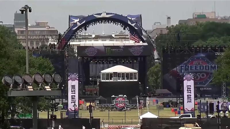 La MMA nel giardino della Casa Bianca: l'arena con 4000 posti che Trump ha voluto per il compleanno
