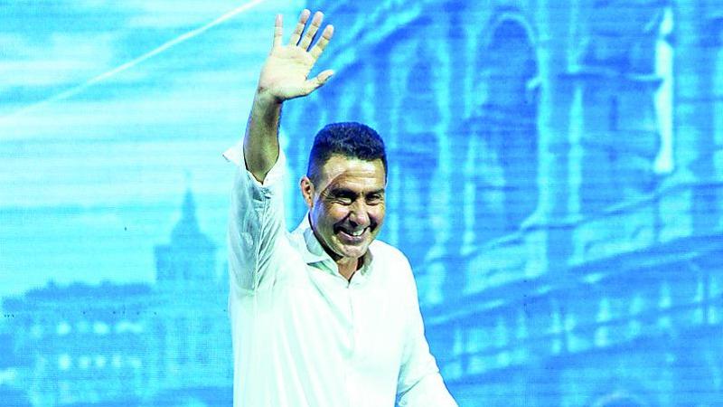 Il presidente di Futuro Nazionale Roberto Vannacci durante l’Assemblea Costituente del nuovo partito da lui fondato