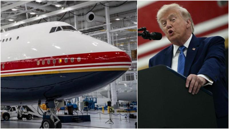 Trump mostra l’Air Force One del Qatar: dentro il jet di lusso da 400 milioni di dollari