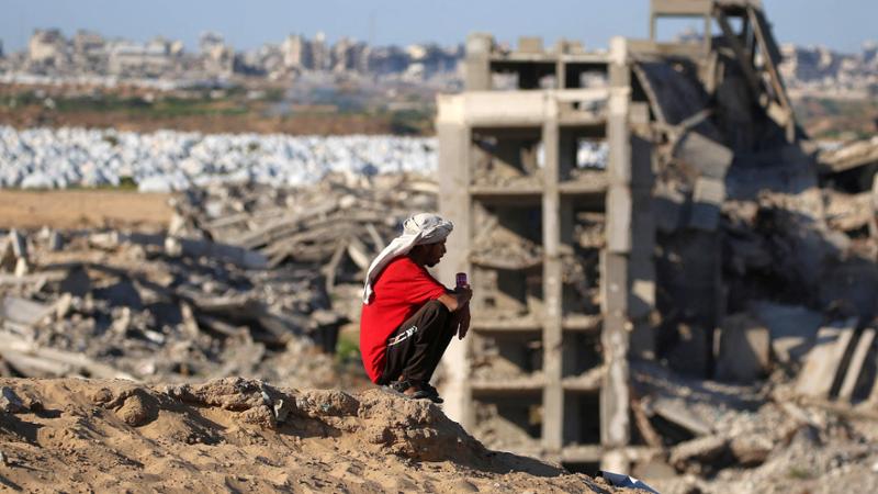 Il campo profughi palestinese di Nuseirat, nel centro della Striscia di Gaza