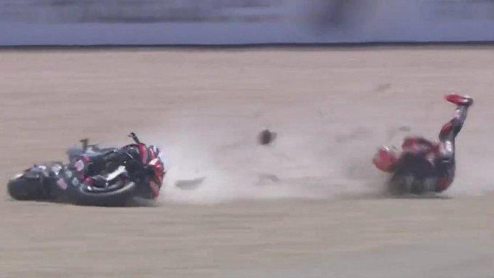 MotoGP: Bezzecchi fuori in Olanda, caduta ai 200 orari al terzo giro. Non &egrave; pi&ugrave; leader del Mondiale