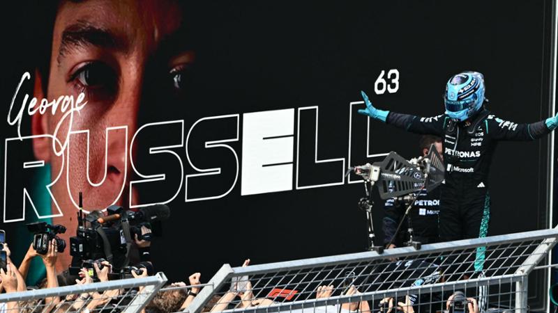 Gp Austria, Russell ritrova la vittoria davanti a Verstappen e Antonelli. Delusione Ferrari