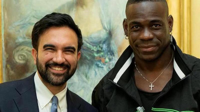 Incontro tra Mamdani e Mario Balotelli a New York
