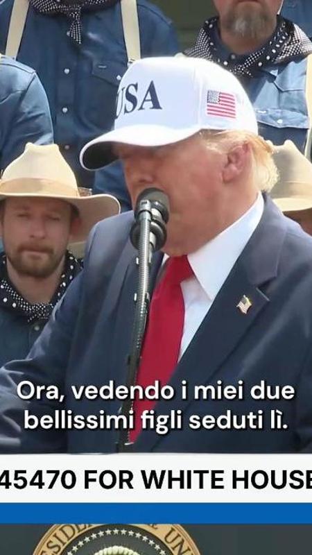 Trump, l'allusione sessuale davanti ai figli: "Sono bellissimi, potremmo fare un threesome"