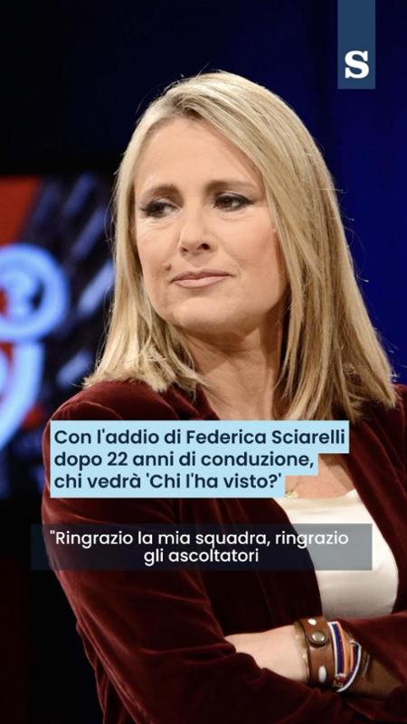 Con l'addio di Federica Sciarelli dopo 22 anni di conduzione, chi vedrà "Chi l'ha visto?"