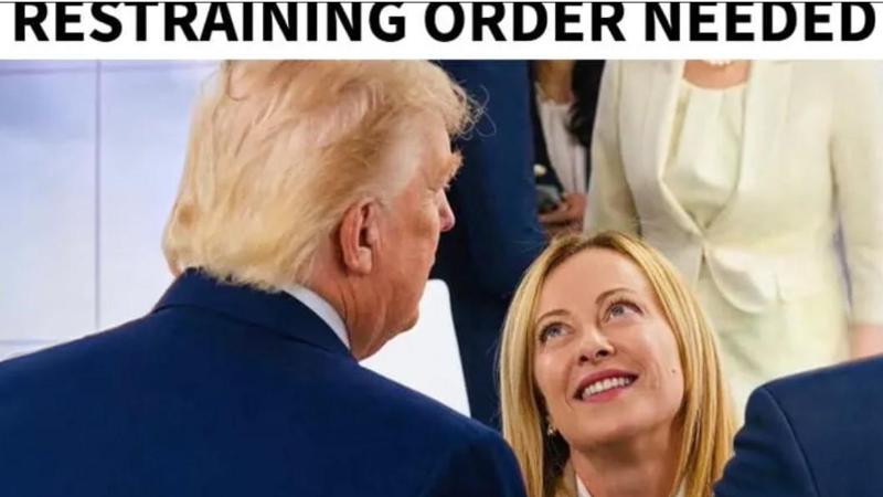 Trump, nuovo attacco a Meloni. Posta un meme e scrive: “Necessaria ordinanza restrittiva”