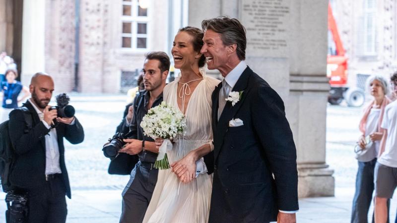 Herzigova e Marsiaj sposi. La festa sobria in stile sabaudo 


senza vip e Naomi Campbell