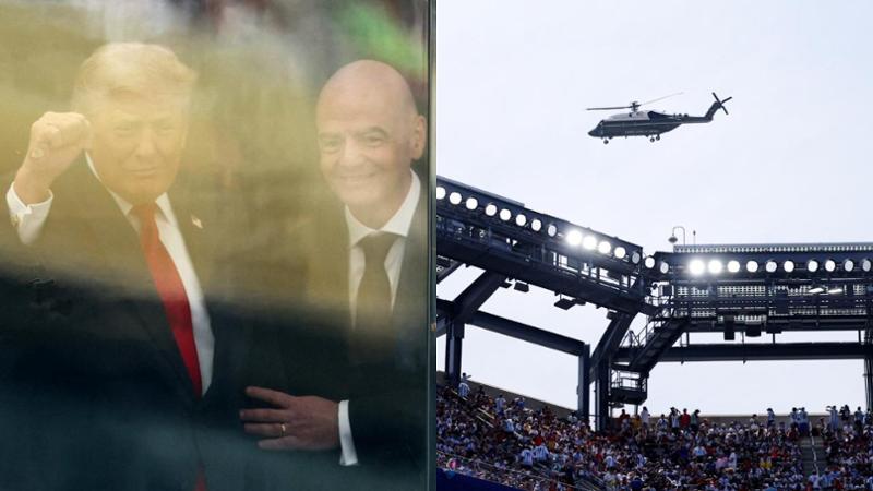 Gli elicotteri di Trump volano sullo stadio: il suo arrivo paralizza la finale dei Mondiali