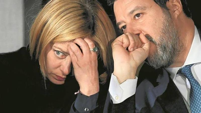 Giorgia Meloni con Matteo Salvini: la Lega rivendica il risultato
