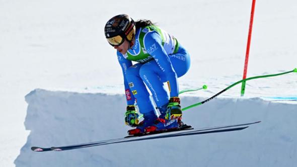 Federica Brignone torna sugli sci a Cervinia