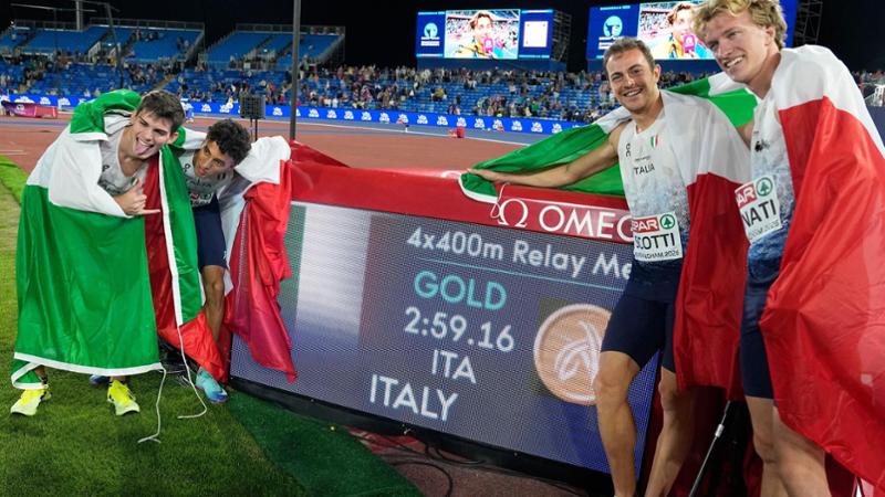 Storica Italia nell’atletica, azzurri primi nel medagliere