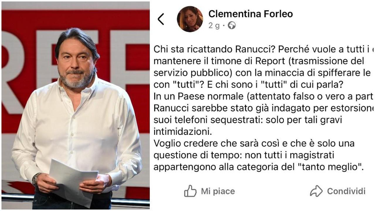 Ranucci querela la giudice Forleo per il post su Facebook sui presunti ricatti al giornalista