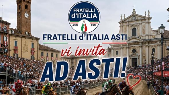 Fantini contromano, tortellini e palazzi inesistenti: la gaffe di Fdl per il Settembre Astigiano