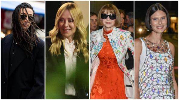 Meloni con Bianca Balti, Ghali e Anna Wintour alla cena di gala della Milano Fashion Week