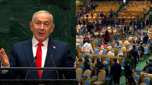 Cori pro-Palestina, applausi e gente che va via: cosa è successo quando Netanyahu ha parlato all'Onu