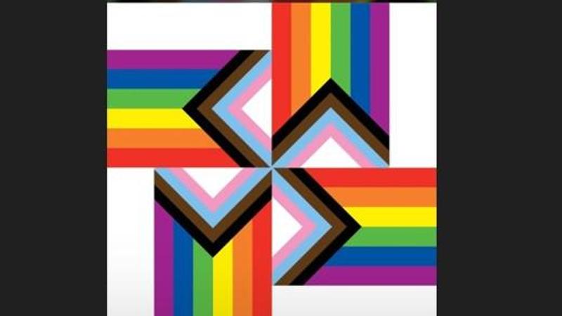 Bandiera Pride con la svastica, sotto accusa il segretario del vescovo di Aosta