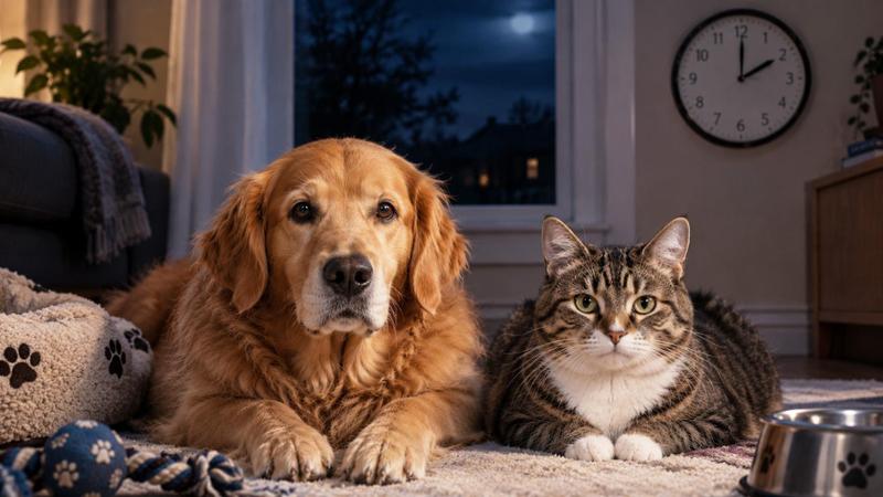 Torna l’ora solare, effetti su cani e gatti: perché cambia il loro comportamento e come aiutarli