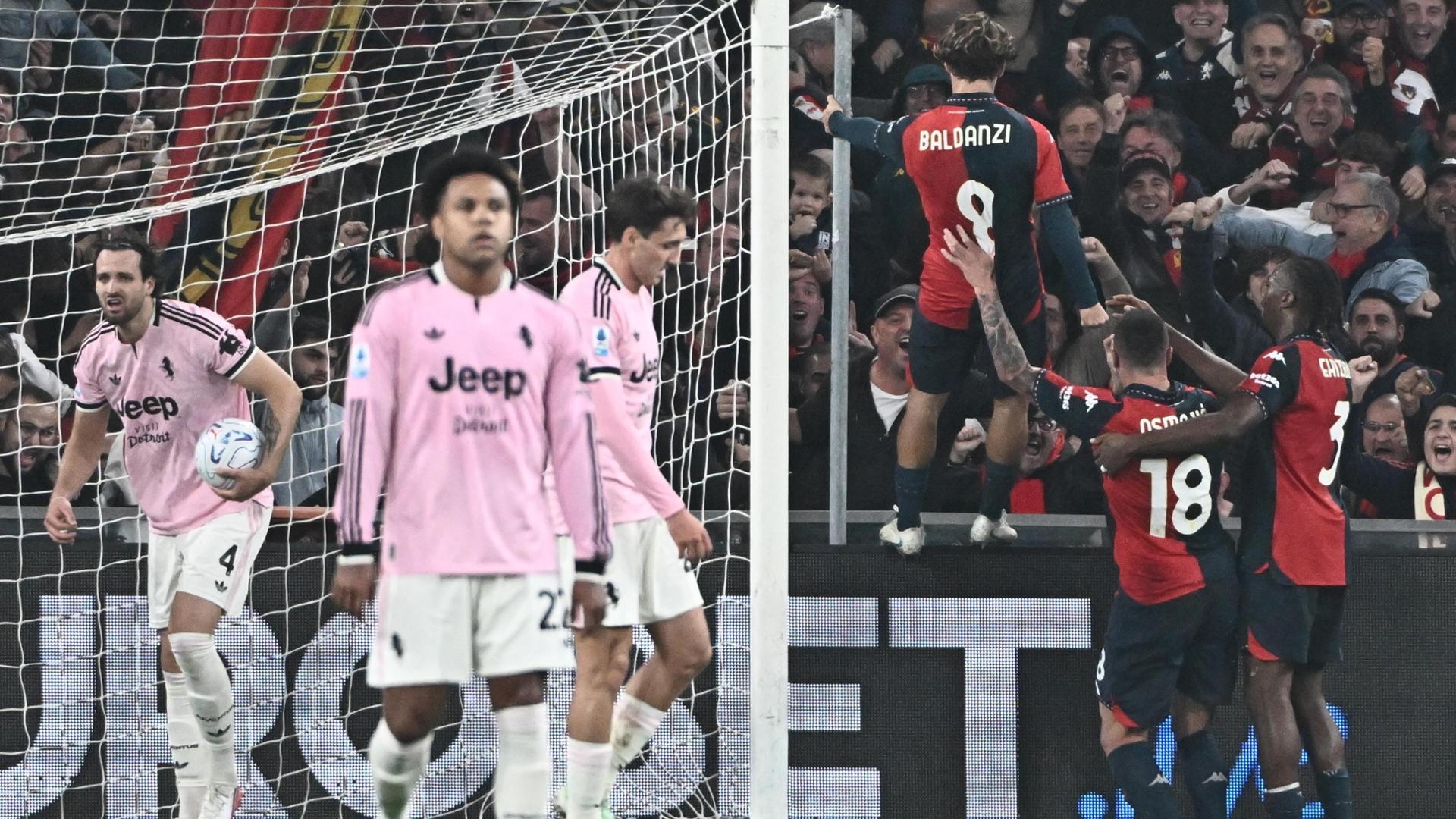 Juventus afunda Gênova ao vencer os Bianconeri por 2 a 0