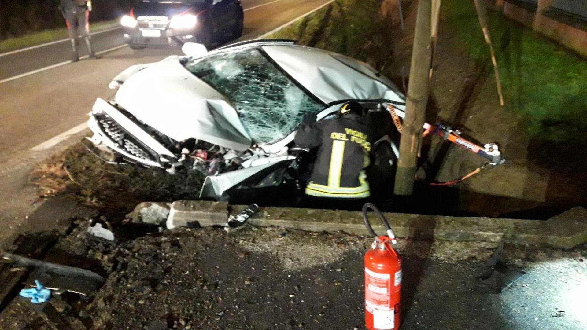 She Loses Control Of The Car And Goes Off The Road A Woman In Serious 
