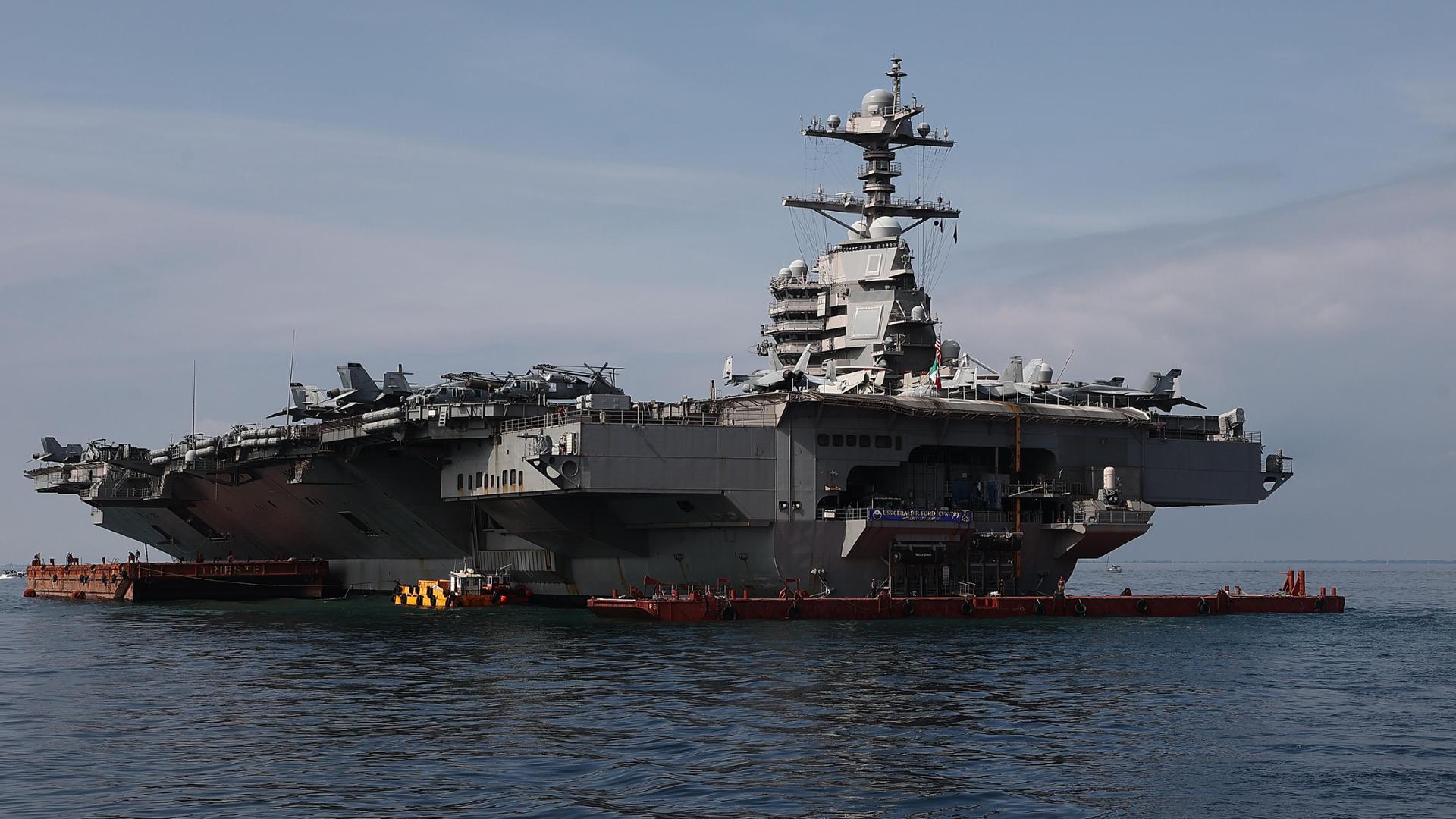 Nel golfo di Trieste la super portaerei “Gerald R. Ford”, la più grande