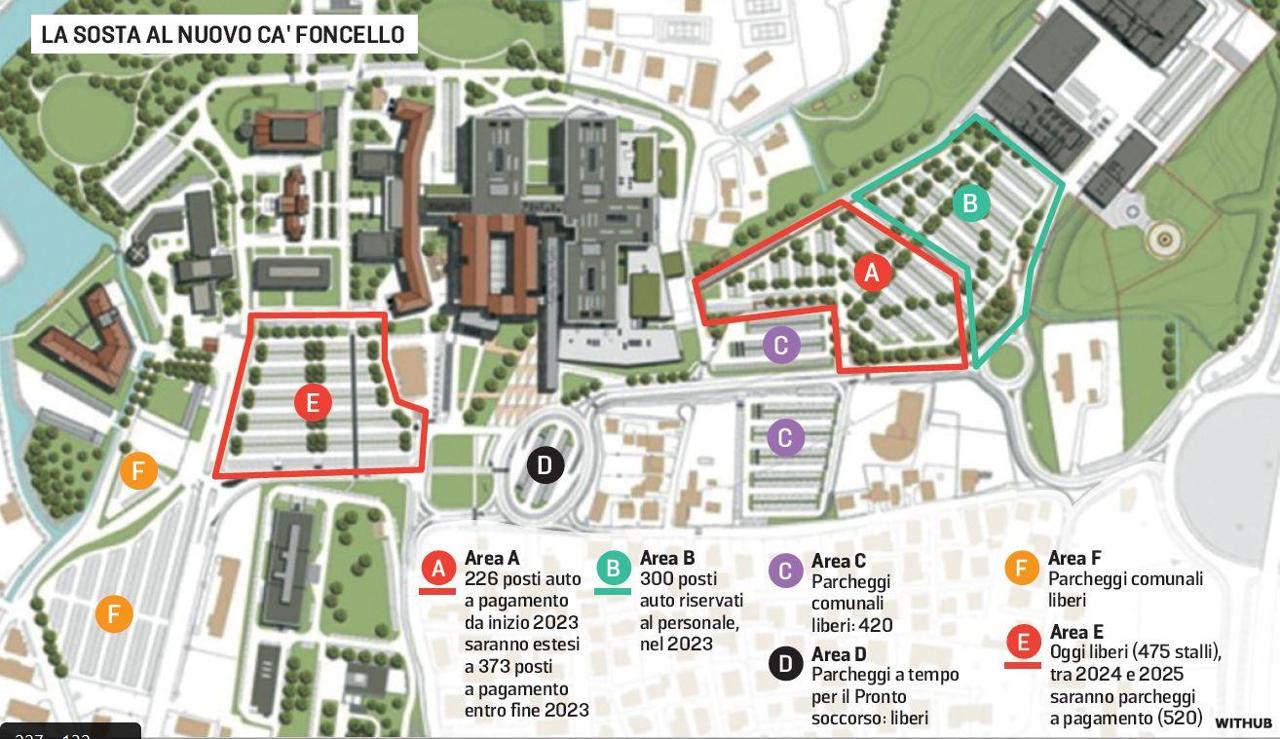 Ospedale Ca Foncello A Pagamento I Nuovi Park Primi 226 Stalli Con Ospedale Ca Foncello A Pagamento I Nuovi Park Primi 226 Stalli Con
